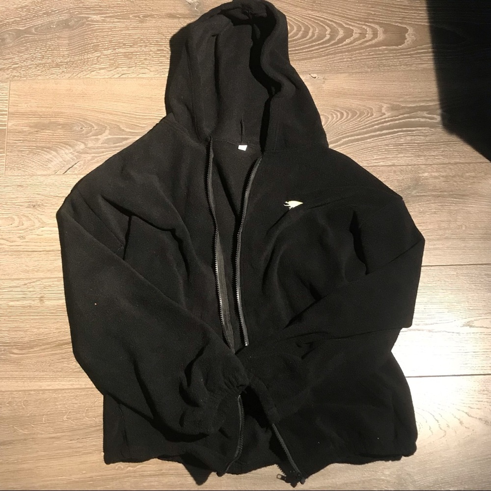 Fleece hoodie black